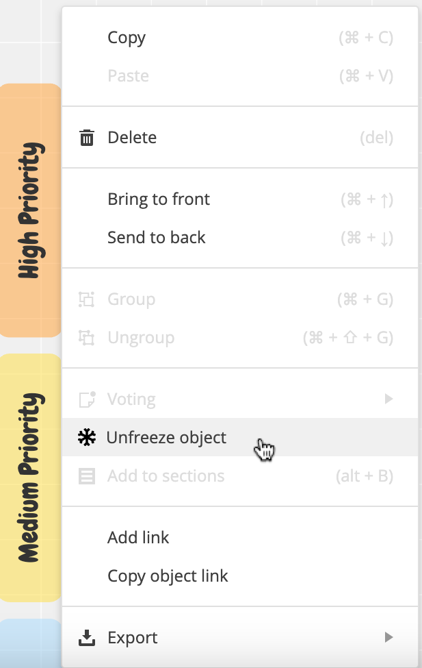Unfreeze Context menu.png
