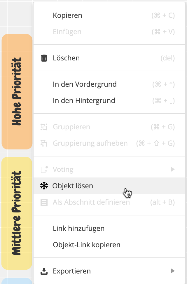 Objekt lösen Context menu.png