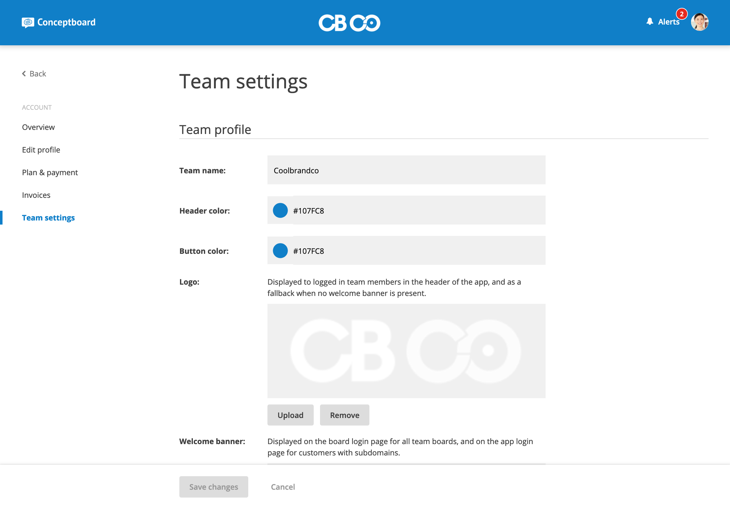 Team Settings – Conceptboard Help Center