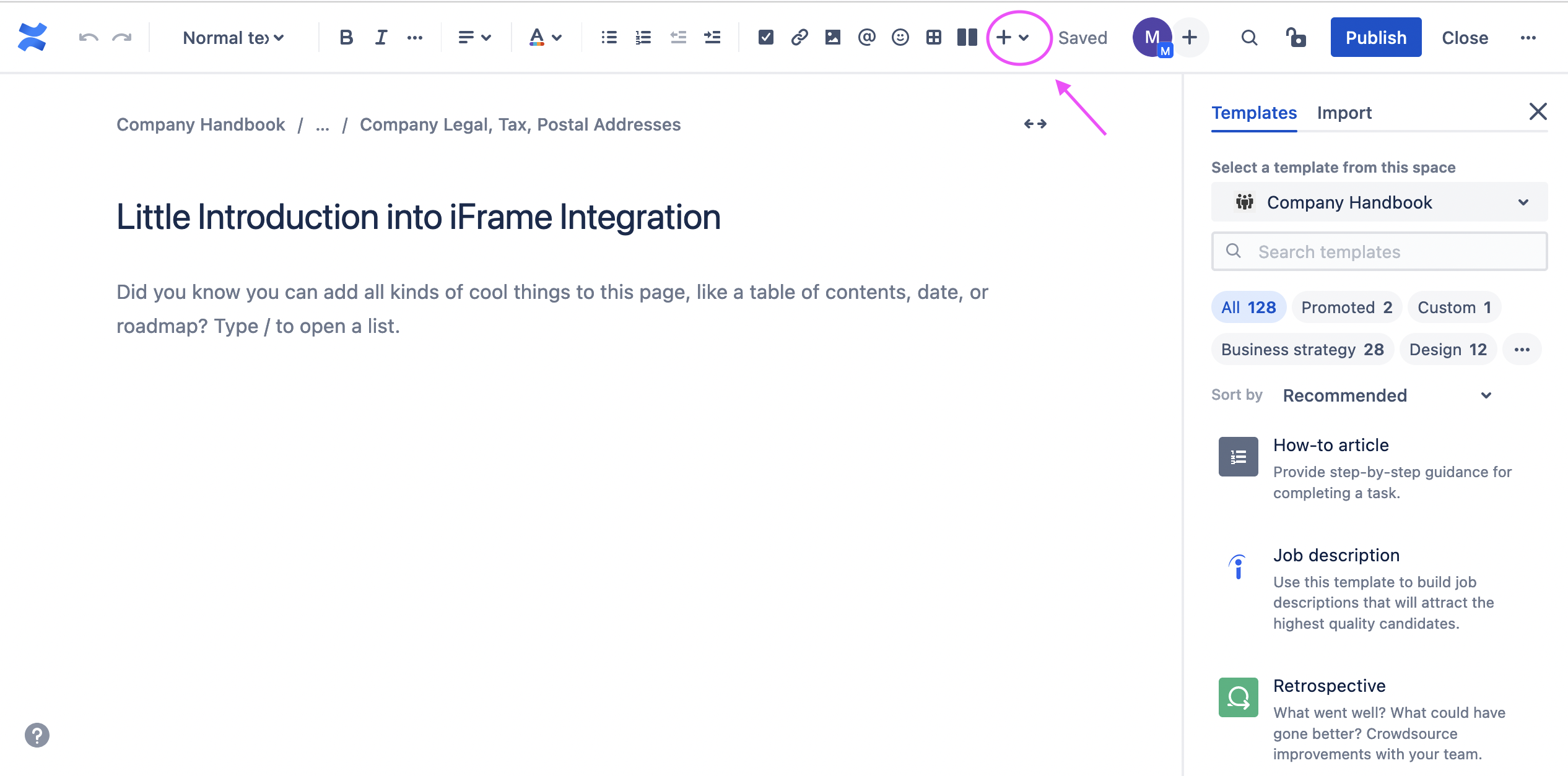 Solved: How do I add an iframe to a confluence page?